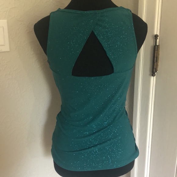 Ladies Eclipse Teal Sparkle Tank - Size Small - Picture 4 of 5